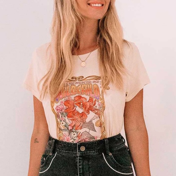 One Left!🔹Boho Wild Child Tee. ⭐⭐⭐⭐⭐ - Picture 4 of 8